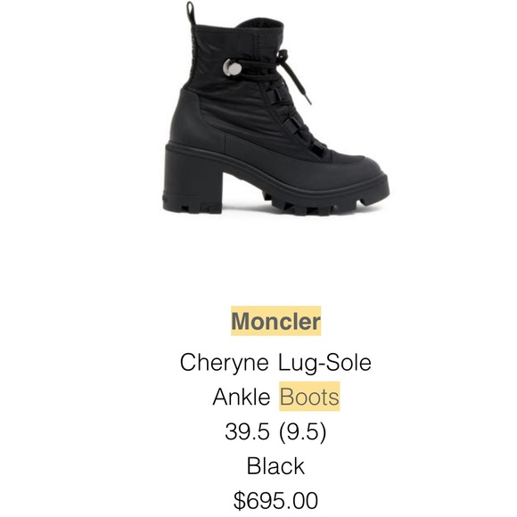 Moncler Cheryne Log-Sole Ankle Boots - Picture 2 of 7